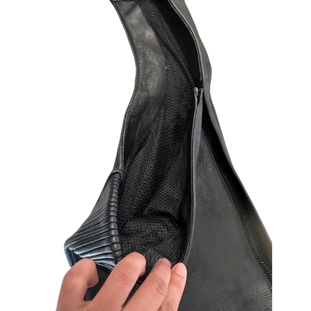 Milwaukee Biker Leather Chaps Men Large Black Adjustable Waist Motorcycle Cowboy